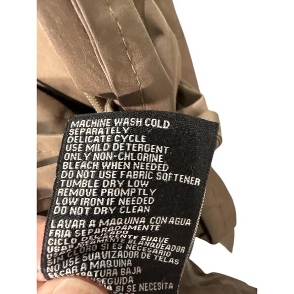 Women's Weather Tamer Tan Quilted Jacket Size Large, Pre-Owned Good Condition - Picture 12 of 12